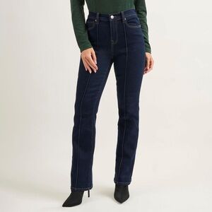 DG2 by Diane Gilman New Classic Stretch Pintuck Bootcut Jean